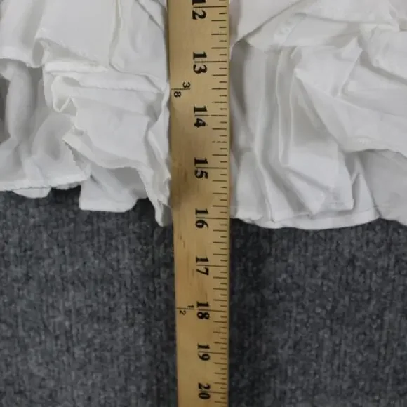 Aje Skirt 8 Reine Shirred Ruffle Mini White Pleated Boho Coquette Fairy Girly - Picture 10 of 10